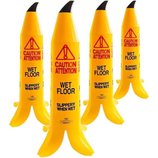 4pcs Banana Wet Floor Sign