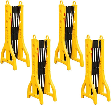 Ensemble de 4 barrières de circulation de 8.2 pi – Jaune et noir