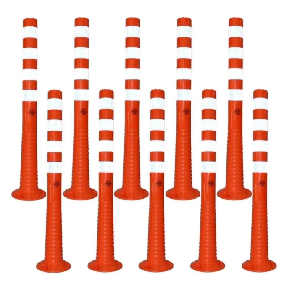 40  Inches Orange Delineator | Unbreakable TPE Made Reflective Delineator