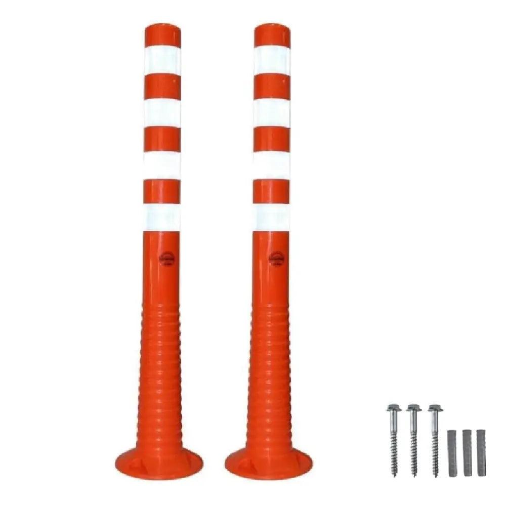 40  Inches Orange Delineator | Unbreakable TPE Made Reflective Delineator