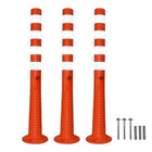 40  Inches Orange Delineator | Unbreakable TPE Made Reflective Delineator