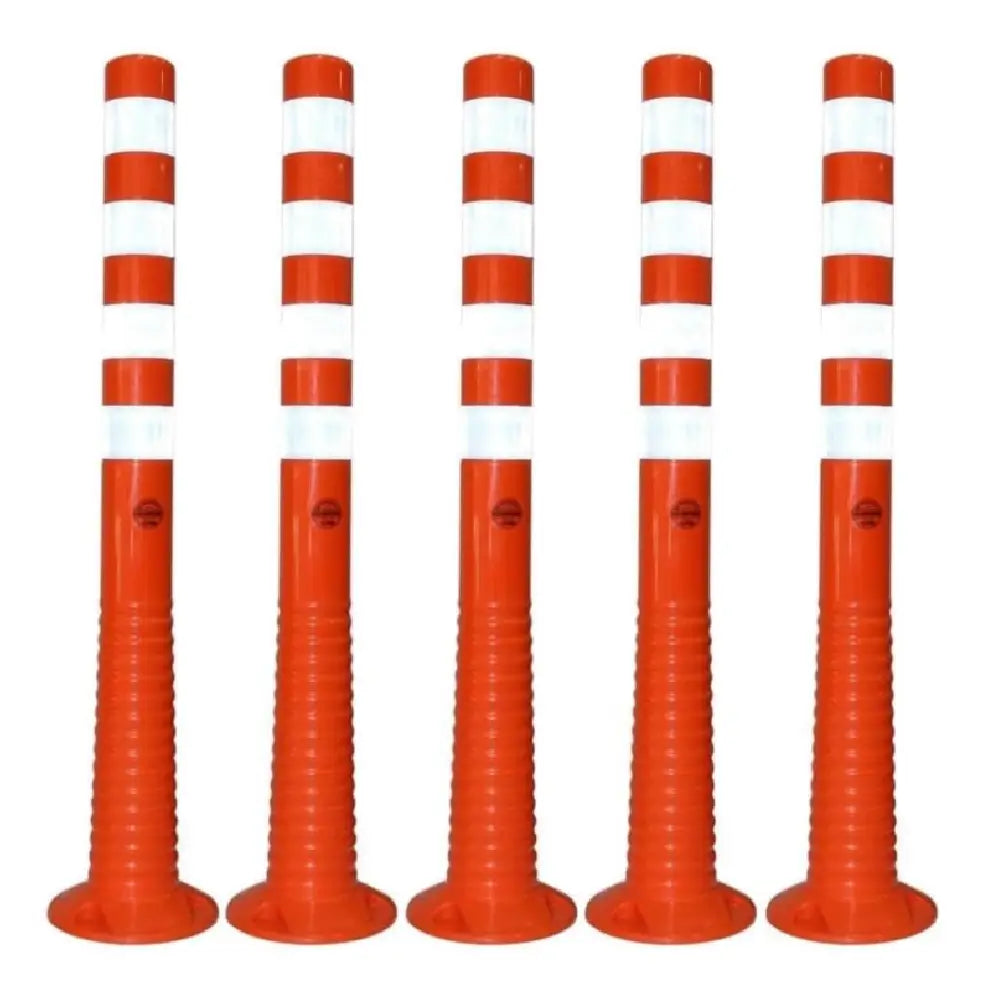 40  Inches Orange Delineator | Unbreakable TPE Made Reflective Delineator