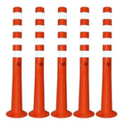 40  Inches Orange Delineator | Unbreakable TPE Made Reflective Delineator