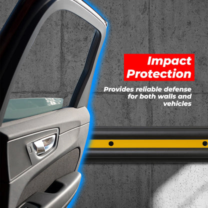 Car door with impact wall protector