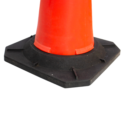 100 CM Road Safety Traffic Cone | 40 Inches Reflective Road Cone - 6Pcs Set