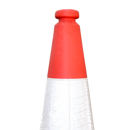 100 CM Road Safety Traffic Cone | 40 Inches Reflective Road Cone - 6Pcs Set