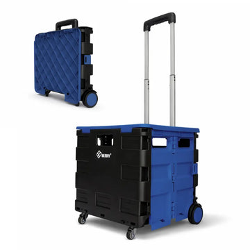 Chariot de magasinage pliant avec couvercle