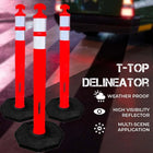 Delineator Post With Weighted Base