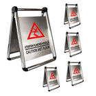 Wet Floor Sign Stainless Steel