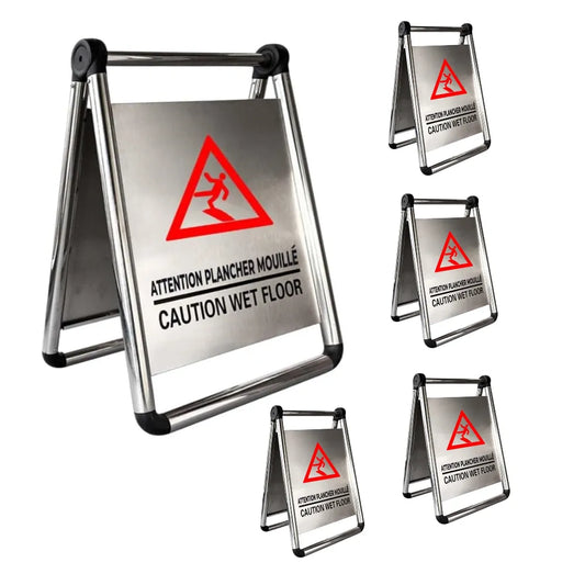 Wet Floor Sign Stainless Steel