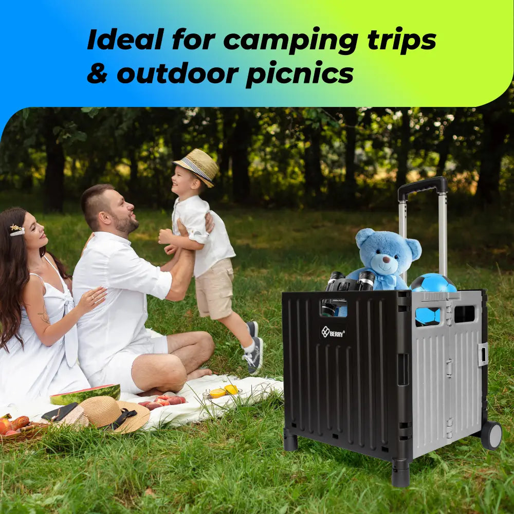 Outdoor plastic trolley