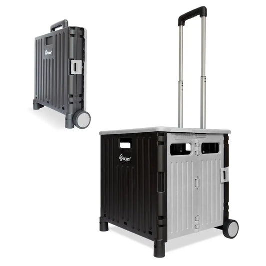 Portable storage unit with wheels and a top cover