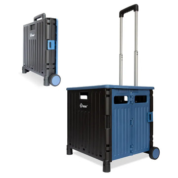 Chariot de magasinage pliant avec couvercle