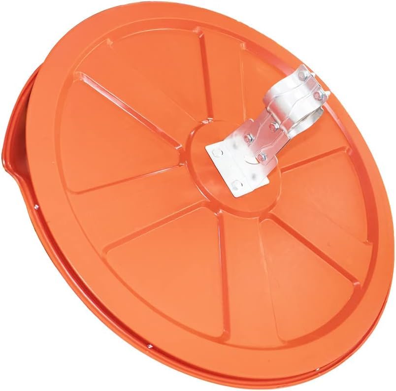 Convex Mirror 24" │60CM for Outdoor Safety - Orange