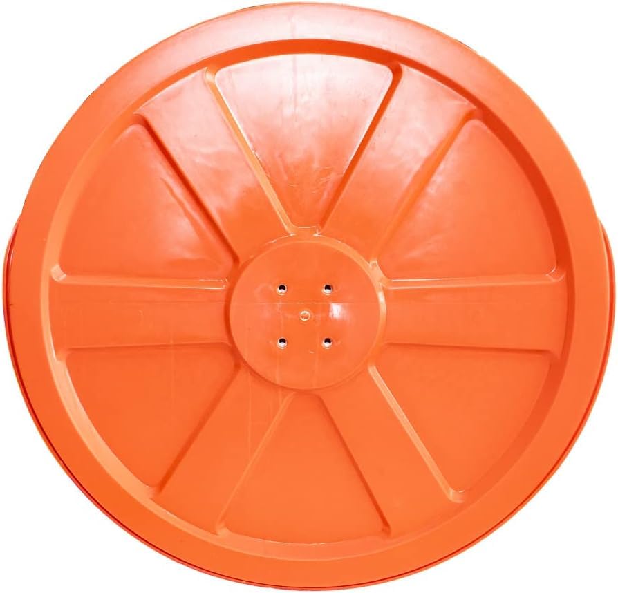 Convex Mirror 24" │60CM for Outdoor Safety - Orange