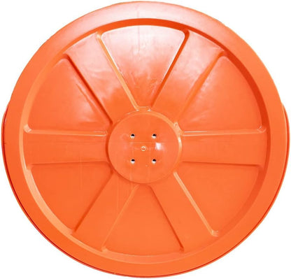 Convex Mirror 24" │60CM for Outdoor Safety - Orange