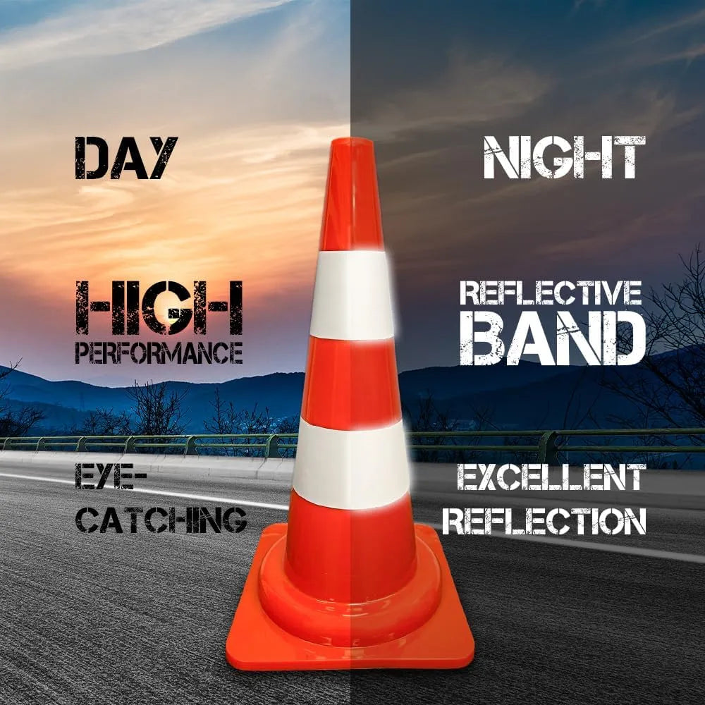 High Visibility Reflective Traffic Cones