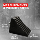 Black rubber wheel stopper