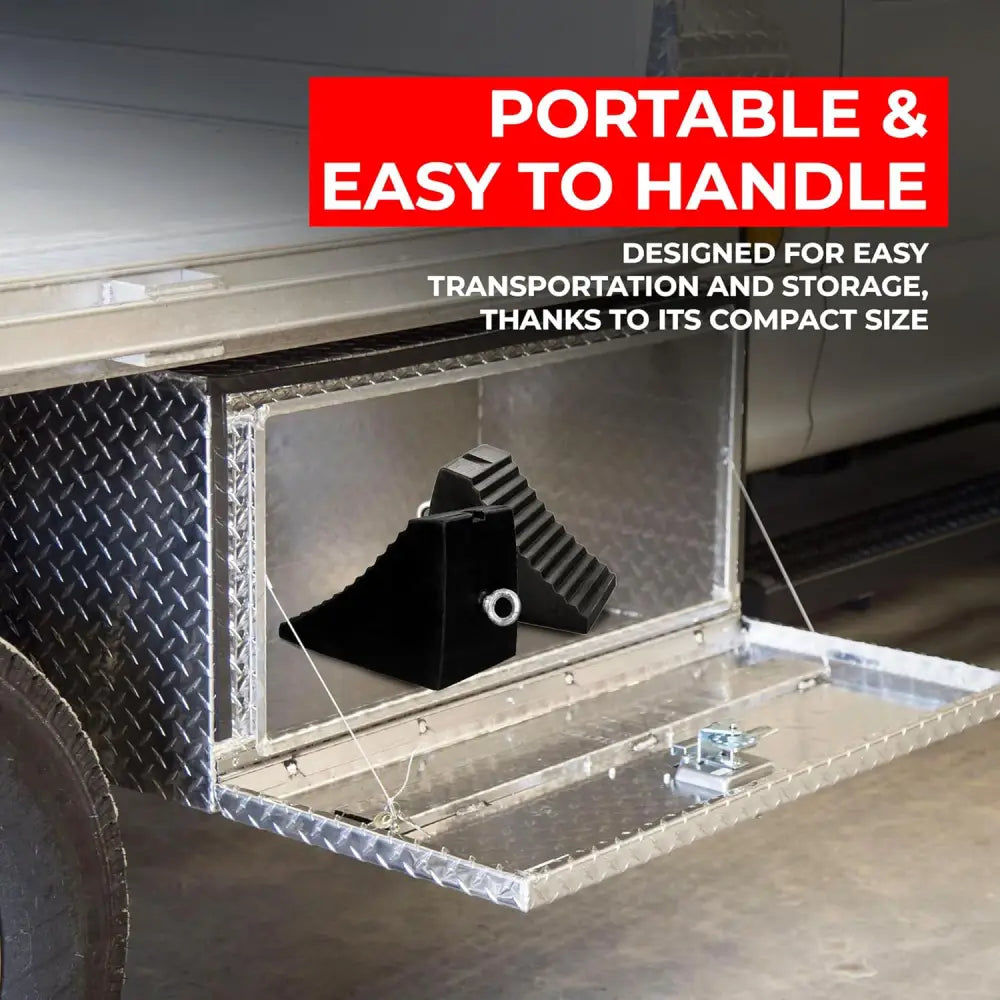 Portable rubber wheel chock