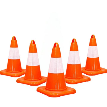 Premium Traffic Cone – Orange – Set of 5 – 13″