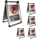 5pcs No Parking Sign