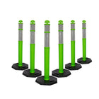 6pcs Green Flexible Delineators