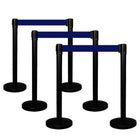 6pcs High Durable Retractable Blue Belt