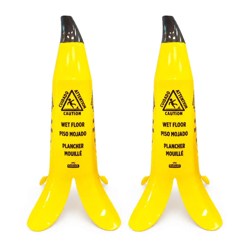 2pcs Banana Cone Wet Floor Sign