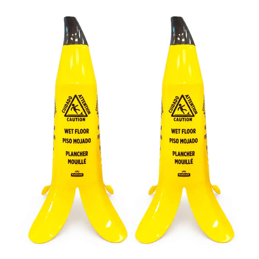 2pcs Banana Cone Wet Floor Sign