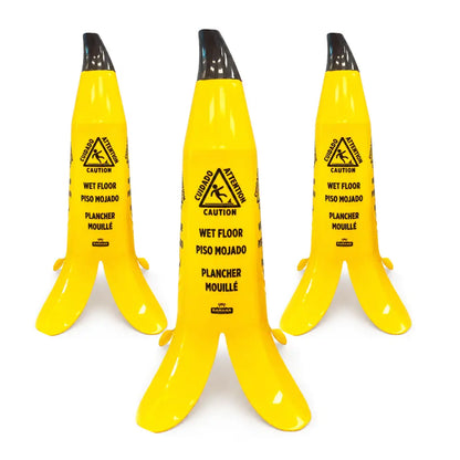 3pcs Banana Wet Floor Cone