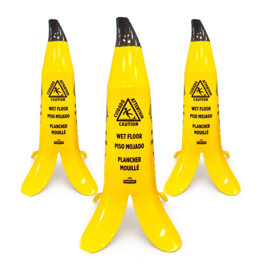 3pcs Banana Wet Floor Cone
