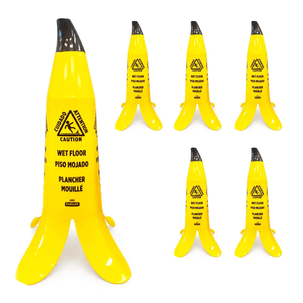 6pcs Banana Wet Floor Cone
