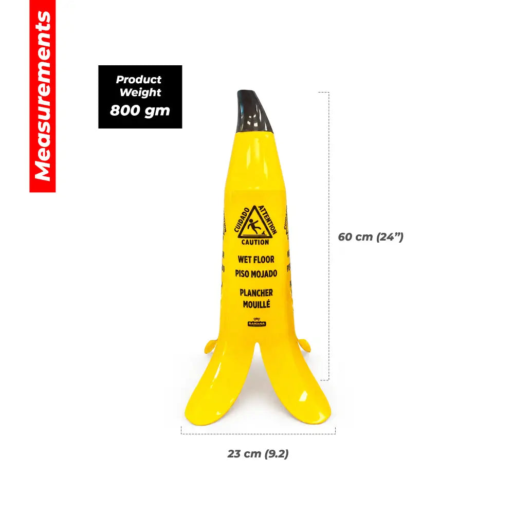 Banana Wet Floor Cone measurements