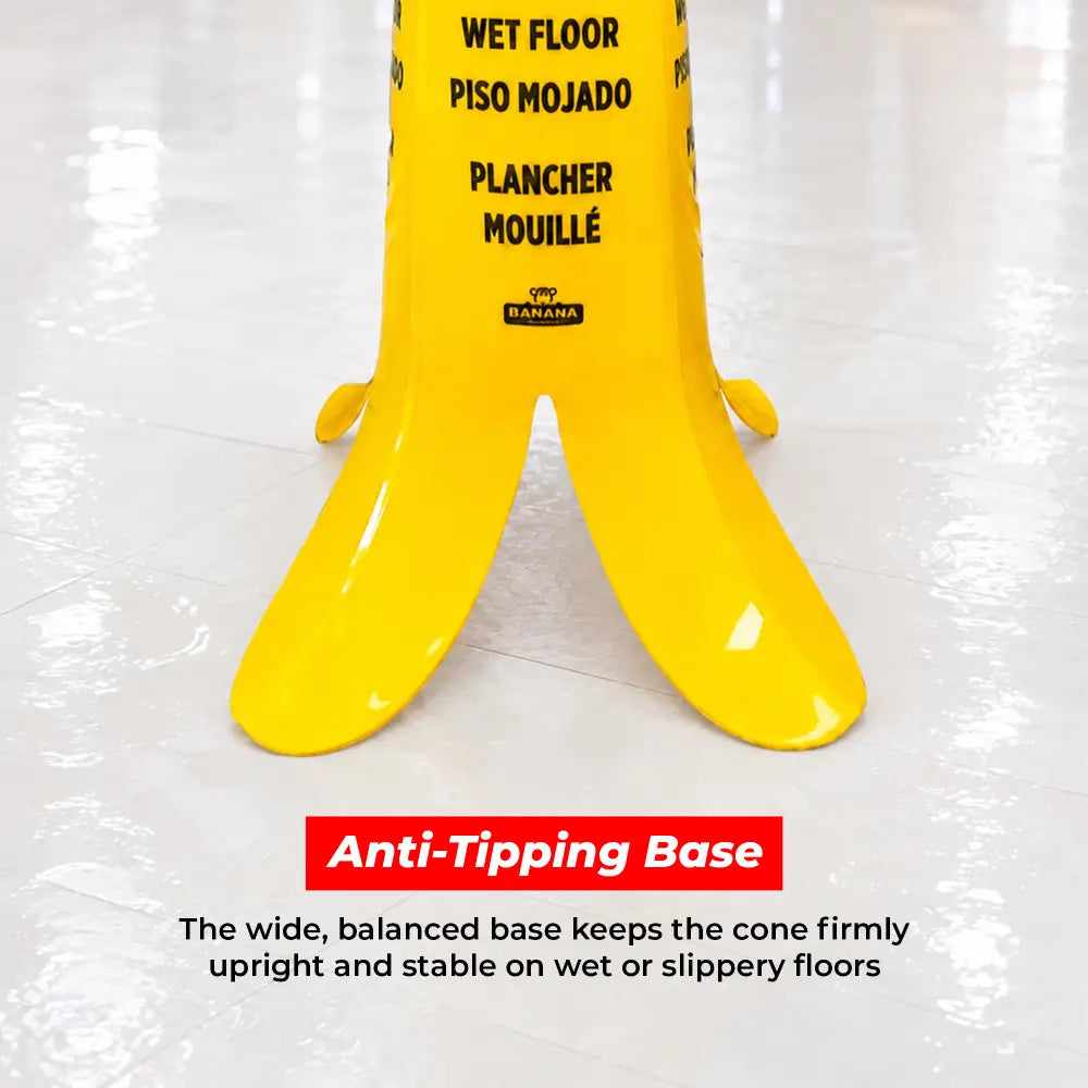 Yellow Banana Wet Floor Cone