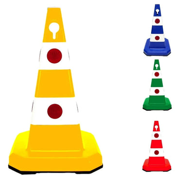 Cône de signalisation haut de gamme – Jaune – 24.4″