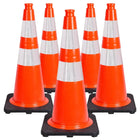 Cône de signalisation haut de gamme en PVC de 28 po — Cône de sécurité réfléchissant