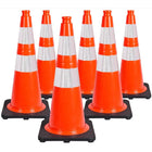 Cône de signalisation haut de gamme en PVC de 28 po — Cône de sécurité réfléchissant