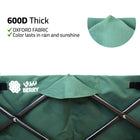 80 kg compact folding outdoor garden trolley green 600 thick 