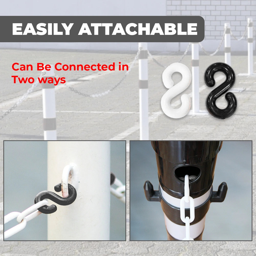 Product showing two attachment methods with text indicating ease of attachment.