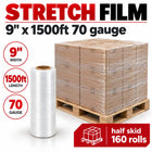 Pellicule étirable 9 po x 1500 pi, calibre 70 — pellicule rétractable