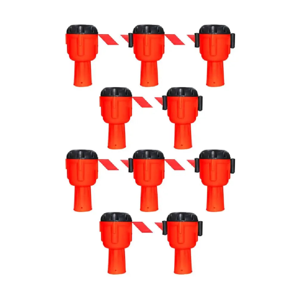9 Meter Traffic Cone Topper Tape - Red | Cone Mountable Emergency Warning Belt