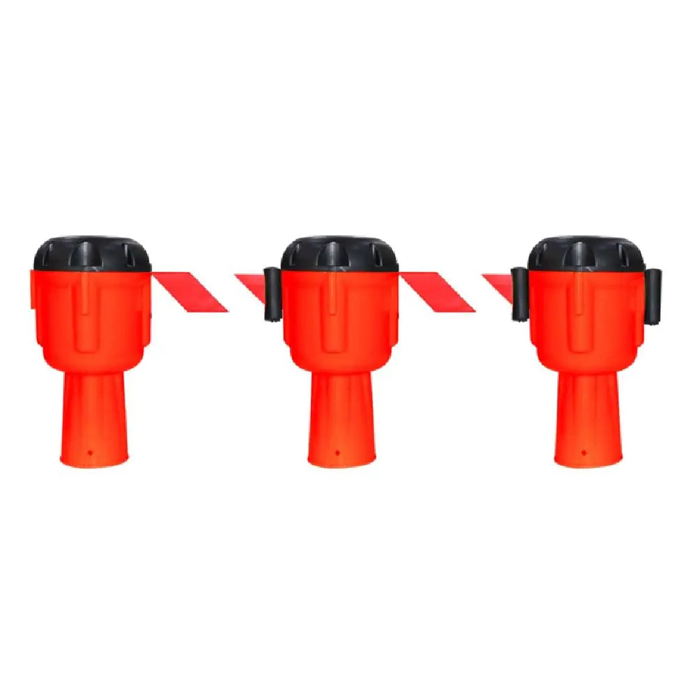 9 Meter Traffic Cone Topper Tape - Red | Cone Mountable Emergency Warning Belt