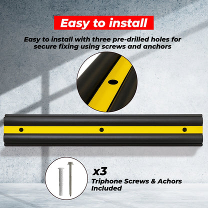Heavy Duty 40" Rubber Protection Wall │100CM Wall Guard Set of 3