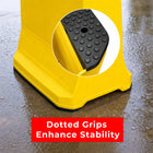 Pavement Sign Road Barrier 90×50CM - Yellow | Portable Barrier with Advertising Barges