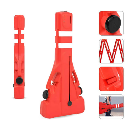 Expandable Barricade - Red | 2.3 Meter Collapsible Plastic Barricade | Foldable Barrier