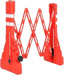 Expandable Barricade - Red | 2.3 Meter Collapsible Plastic Barricade | Foldable Barrier