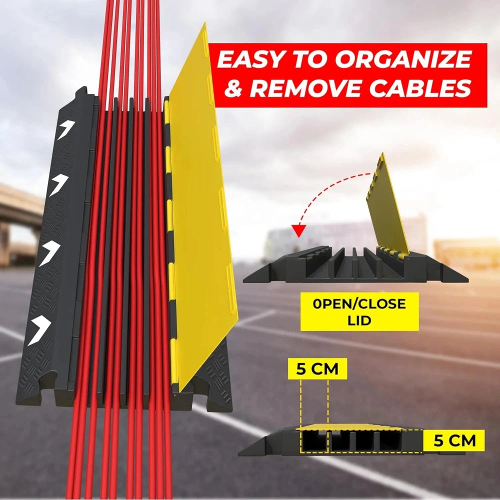 4 channel cable protector ramp 