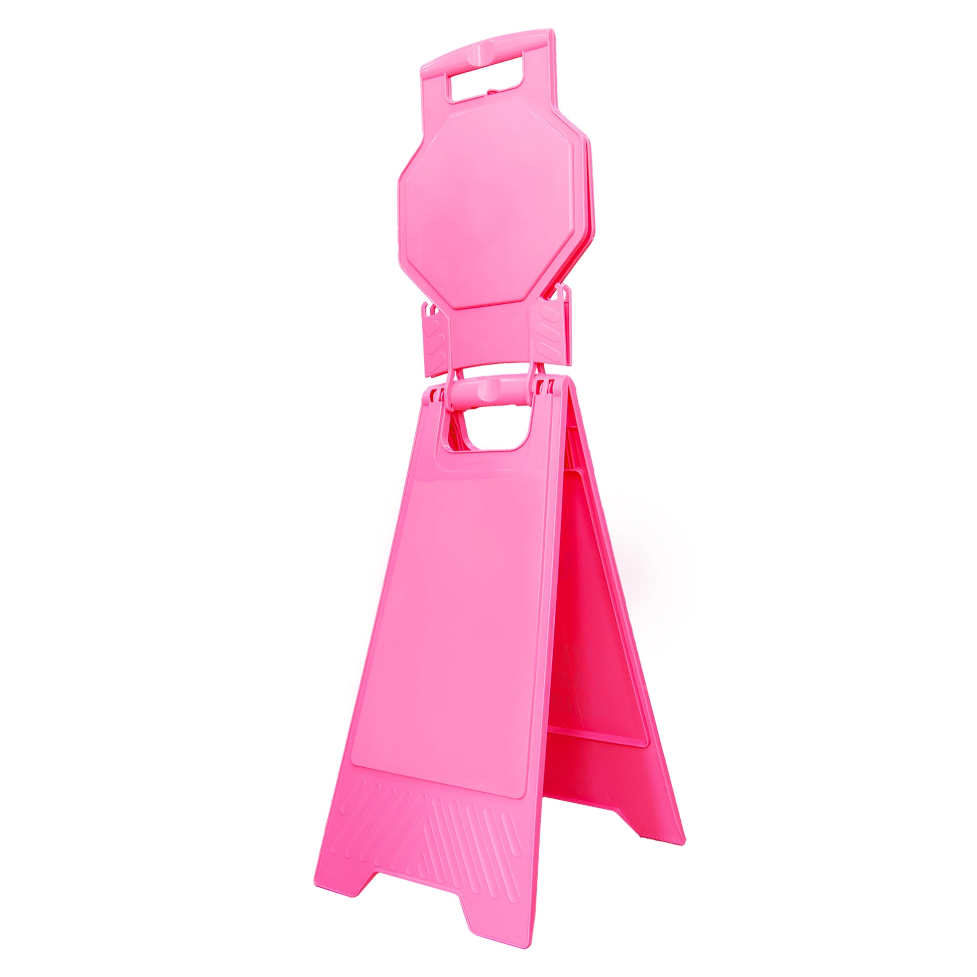 Pink Warning Sign
