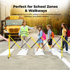 traffic safety barrier for school zones and walkways