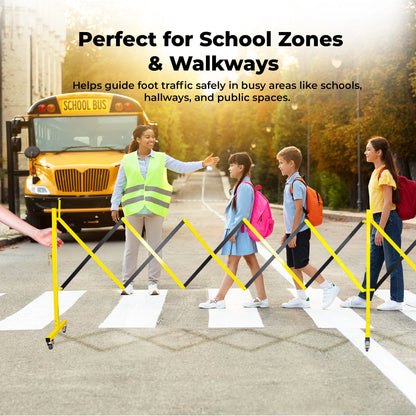 traffic safety barrier for school zones and walkways